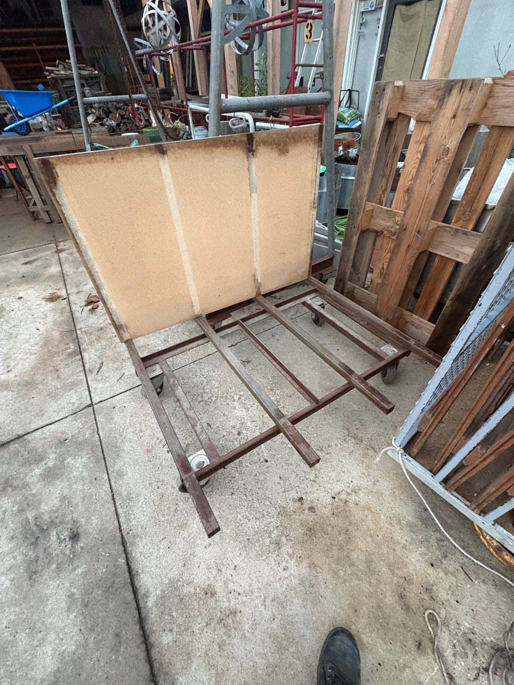 Industrial Trolley with 4 Swivel Wheels