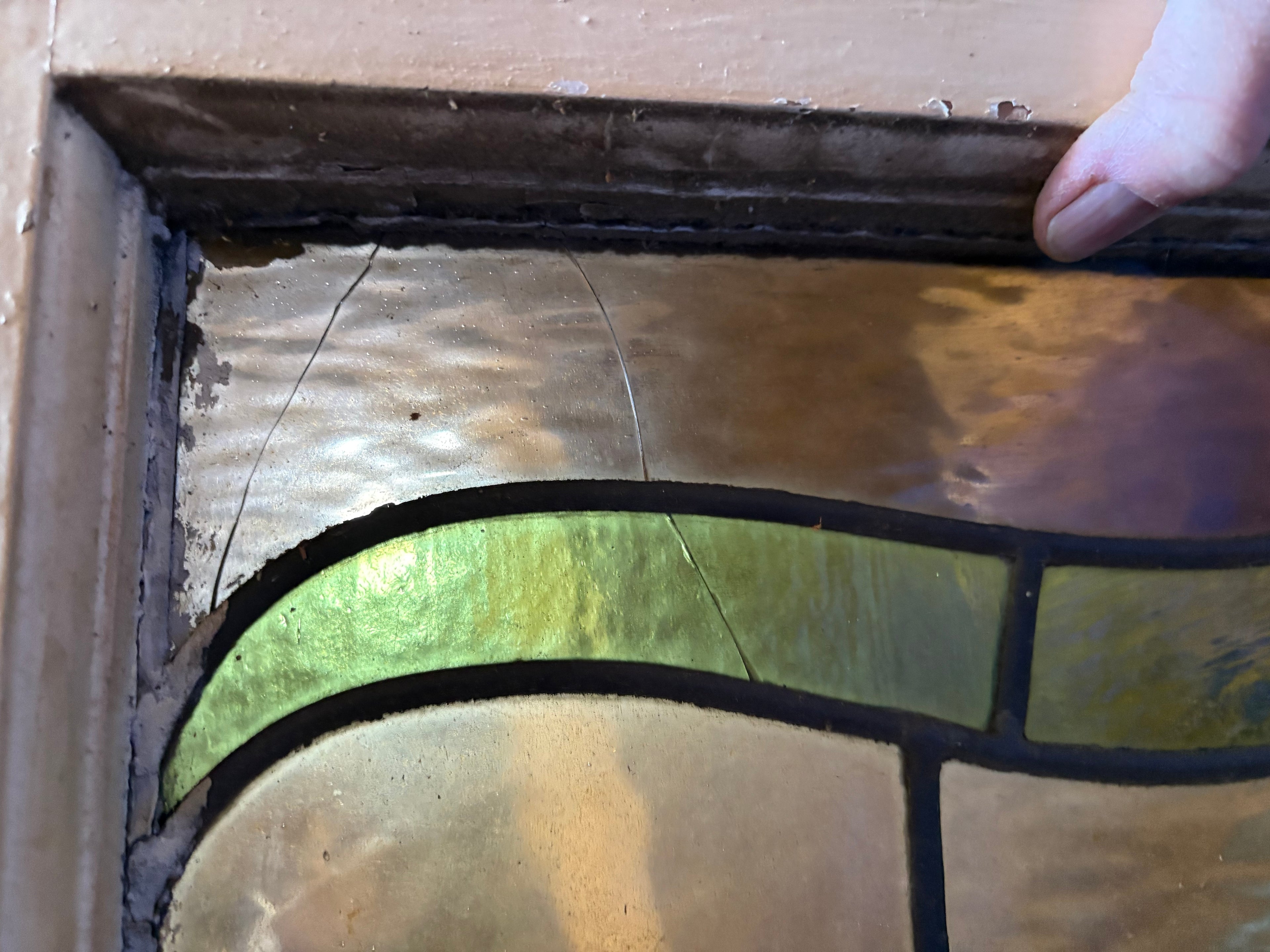 Leadlight window sash