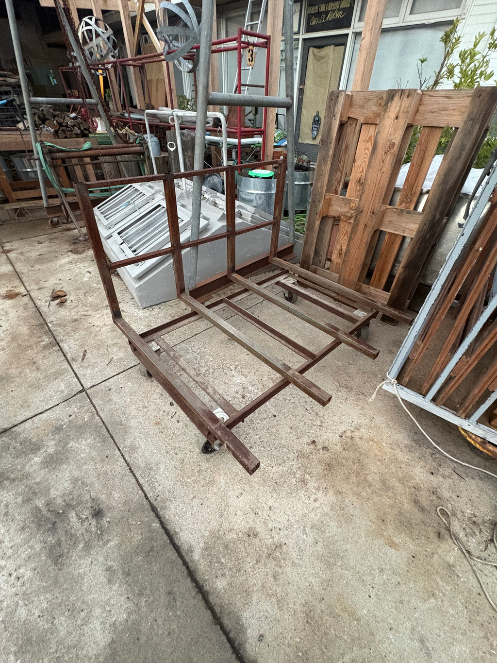 Industrial Trolley with 4 Swivel Wheels