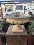 Cement Urn Planter or Bird Bath