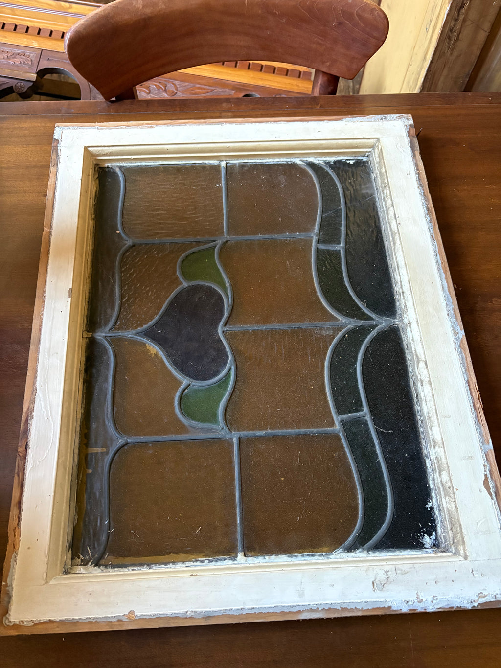 Leadlight window sash