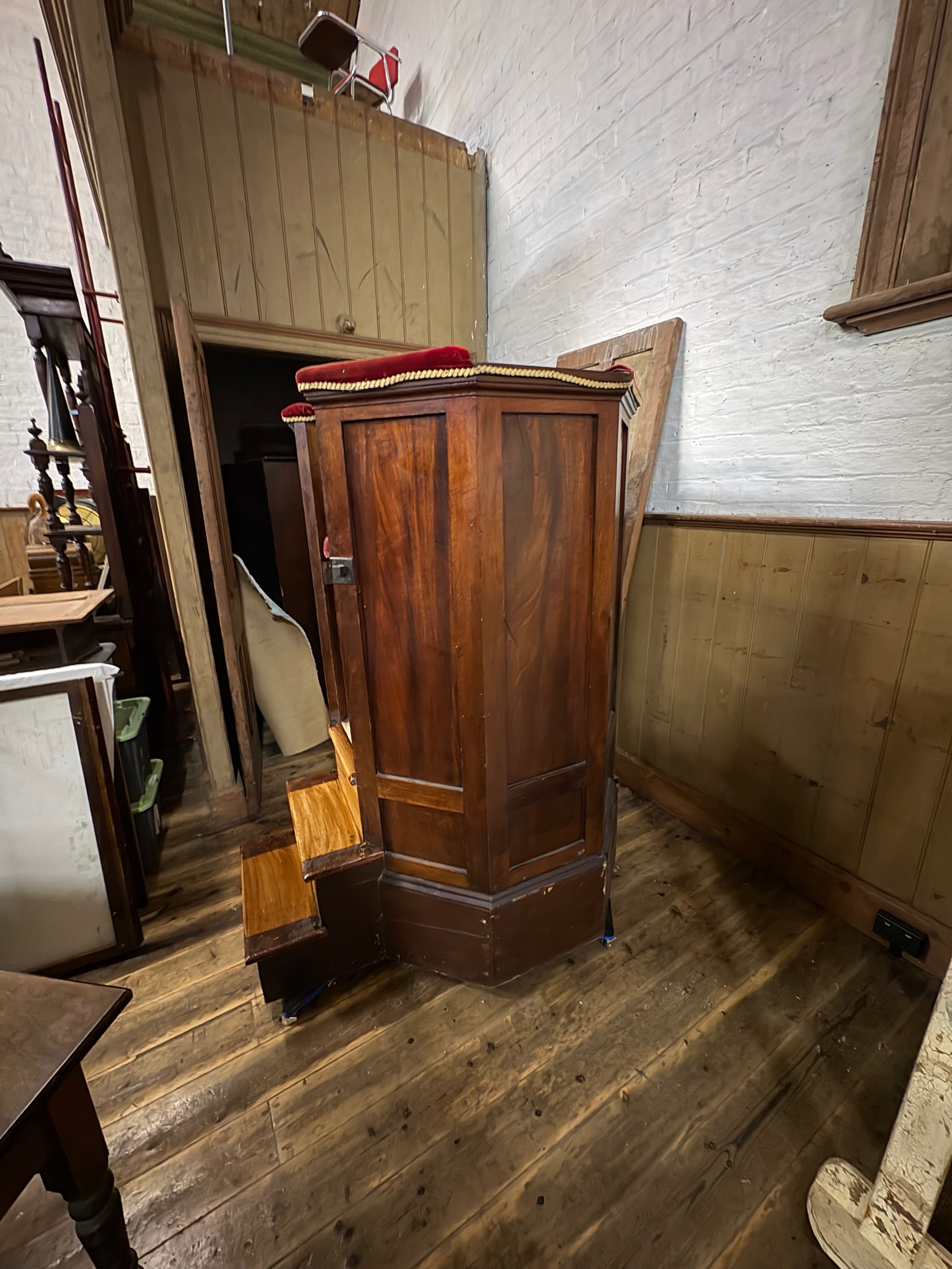 Antique church pulpit