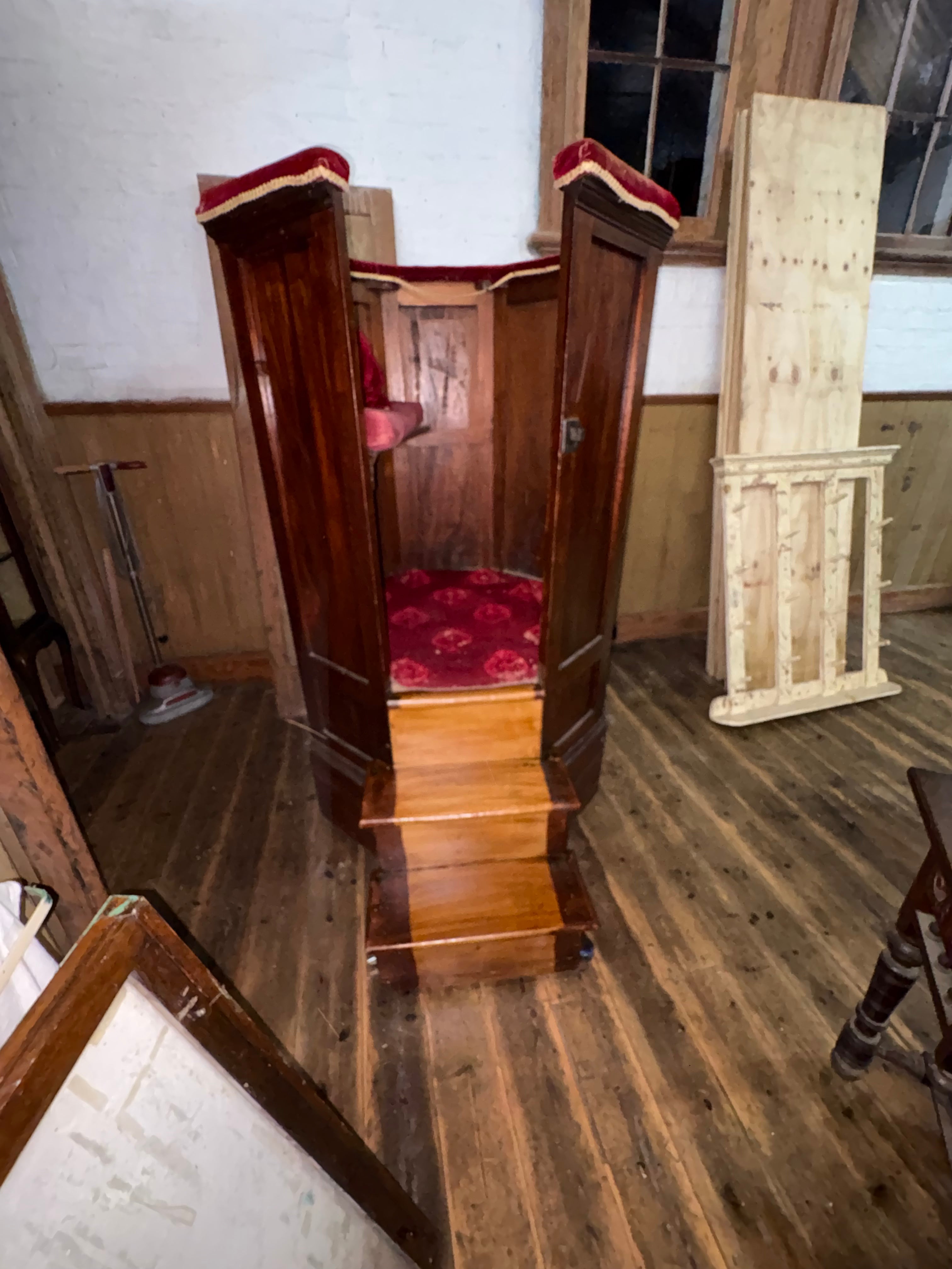 Antique church pulpit