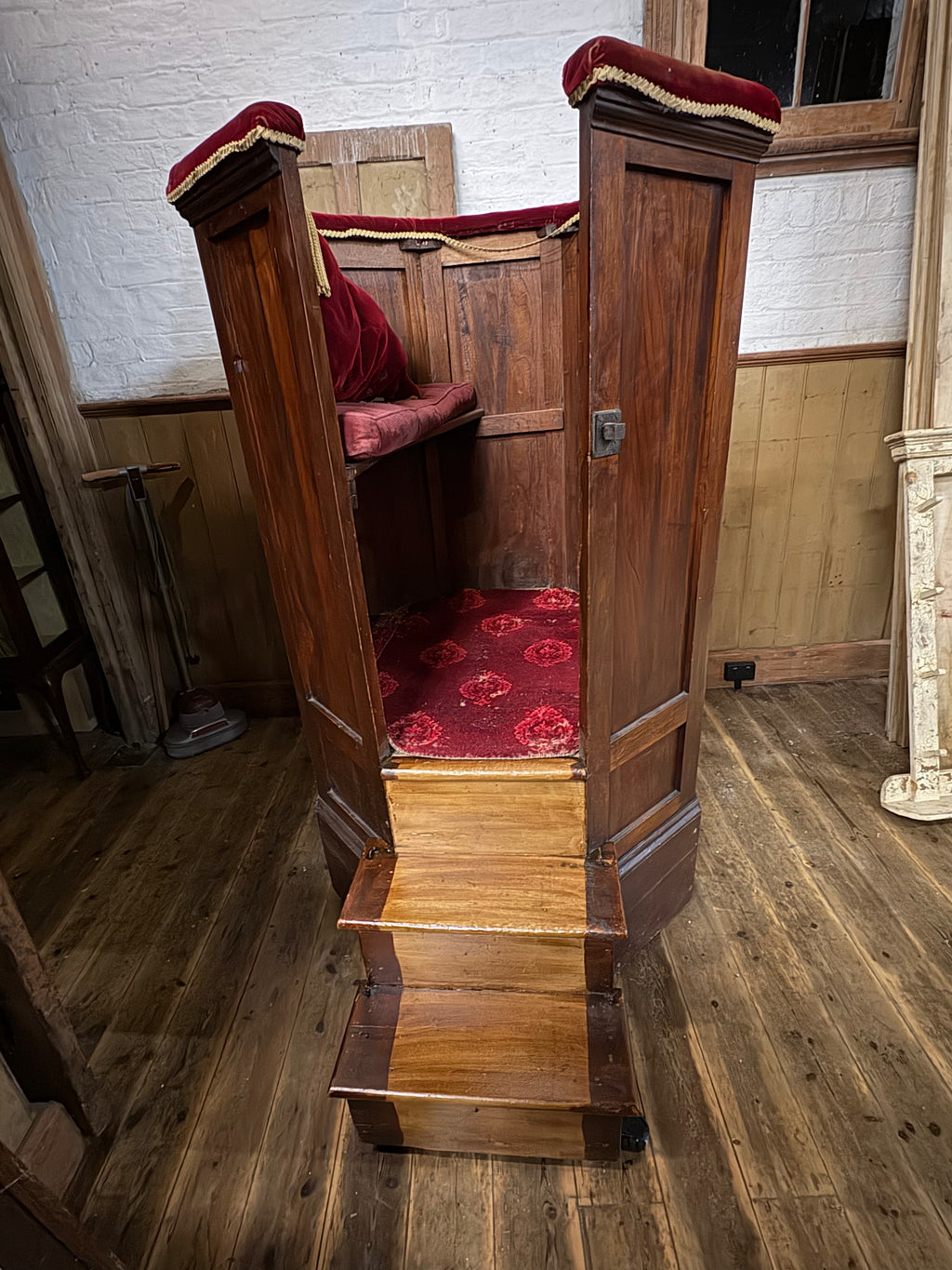 Antique church pulpit