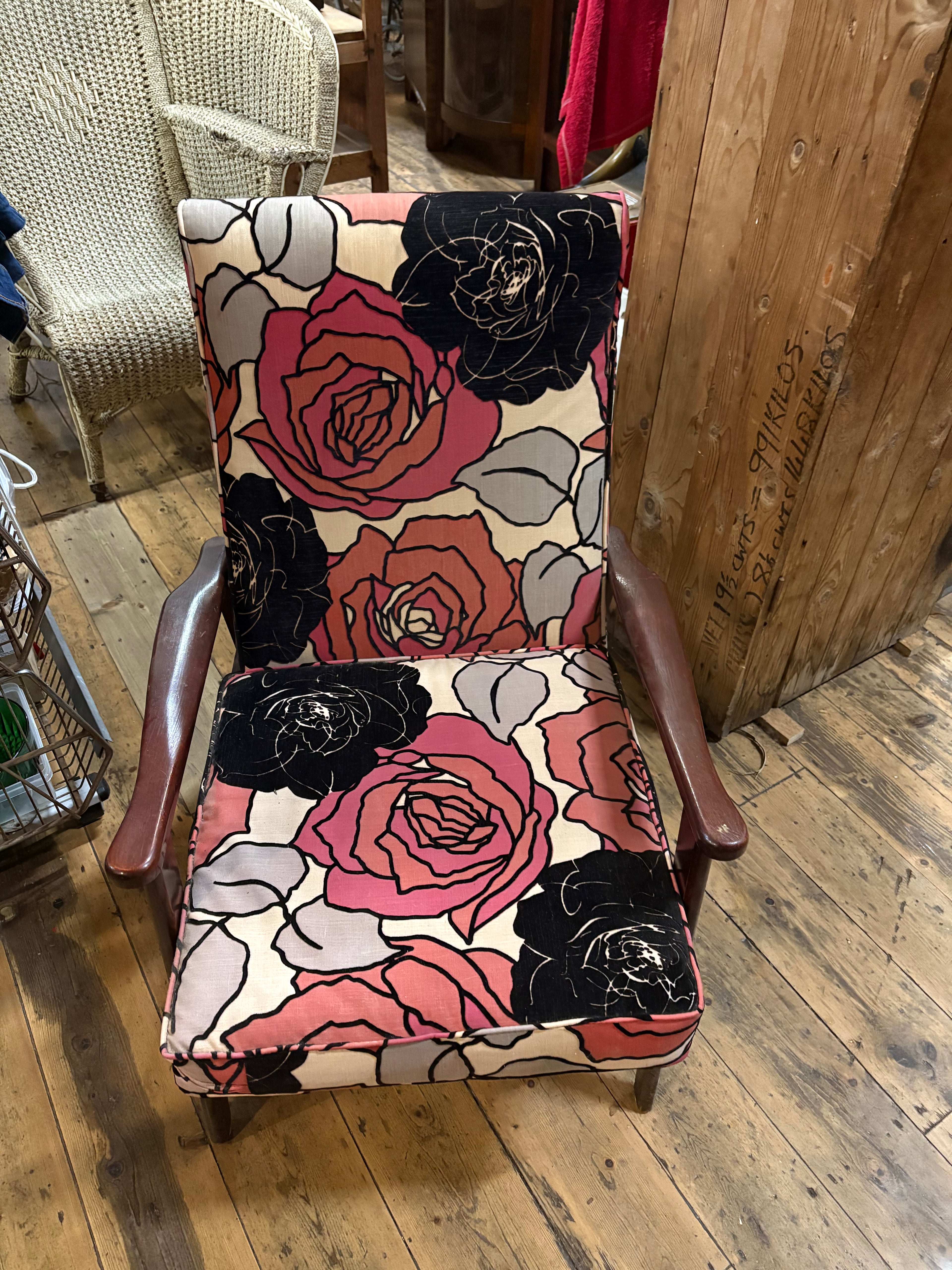 Midcentury reclining armchair