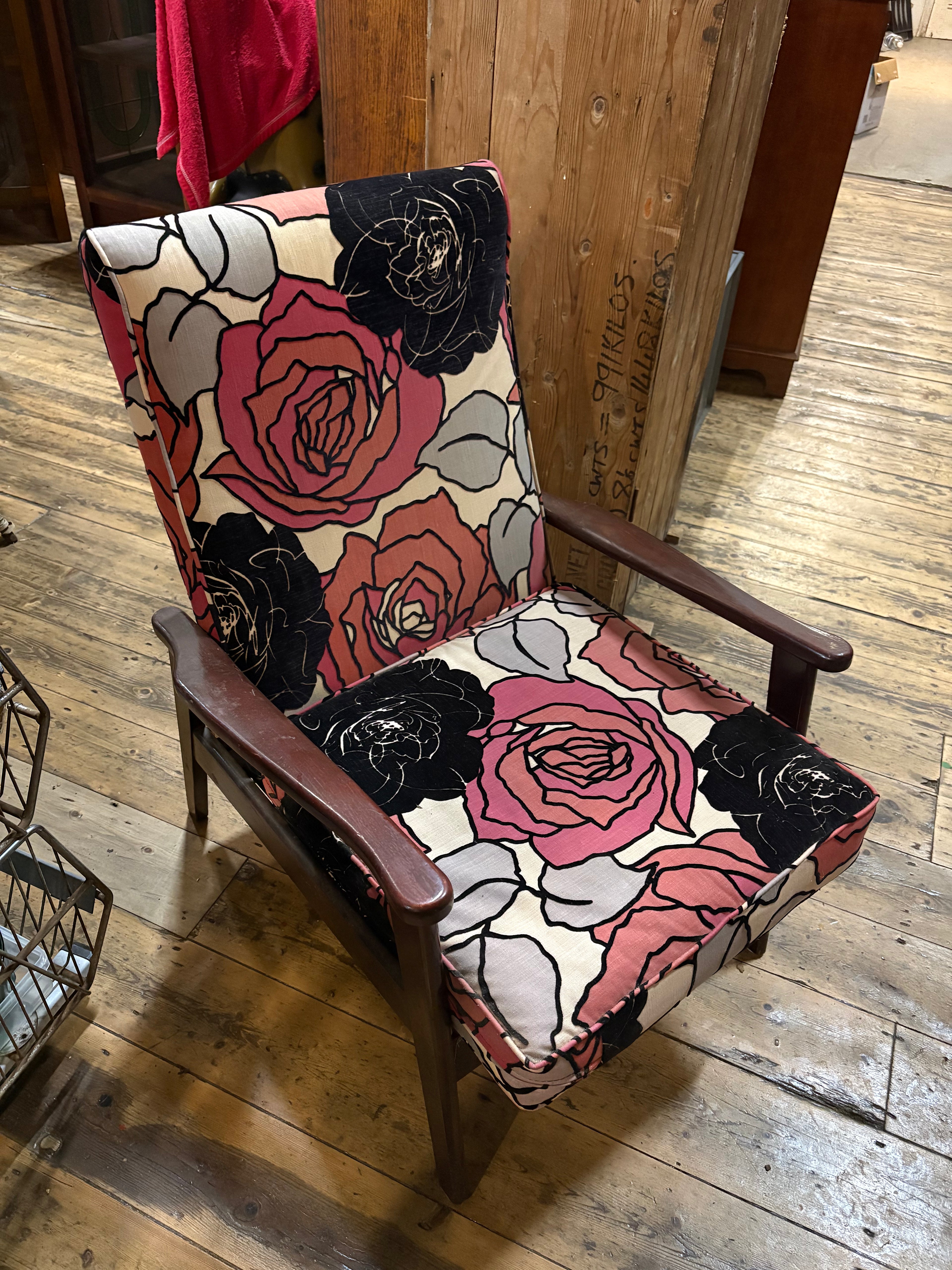 Midcentury reclining armchair