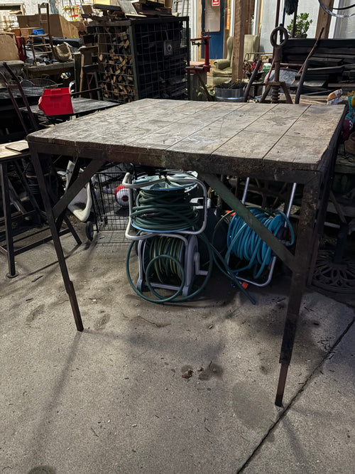 Baltic Pine and Steel Industrial Table