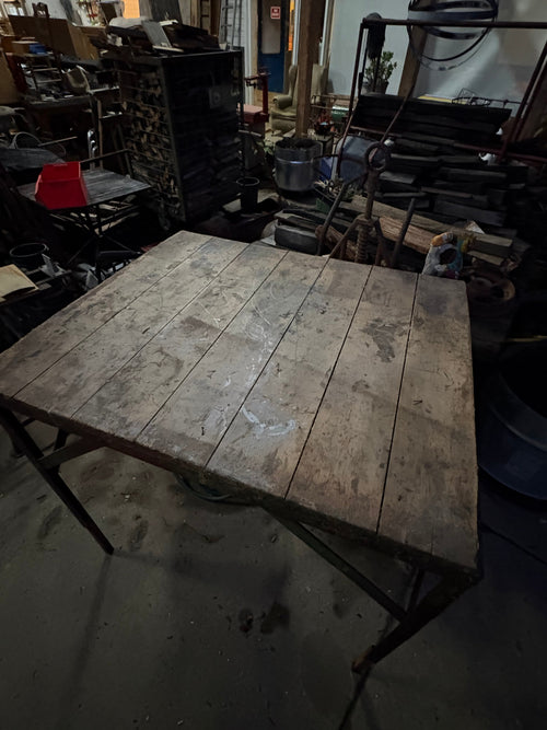 Baltic Pine and Steel Industrial Table