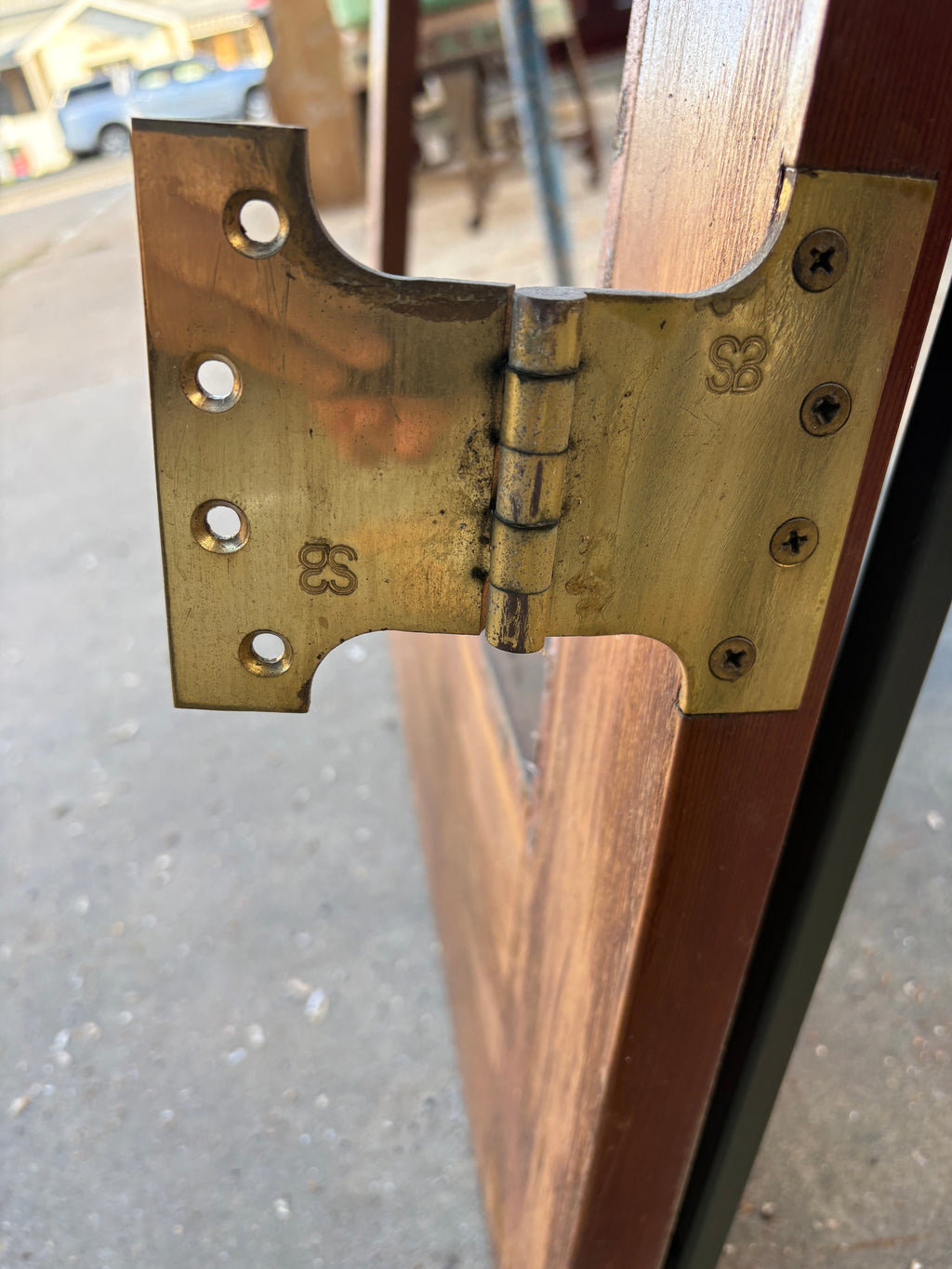 Large Brass Hinges (Pair)