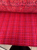 Red and Pink Retro Woven Fabric