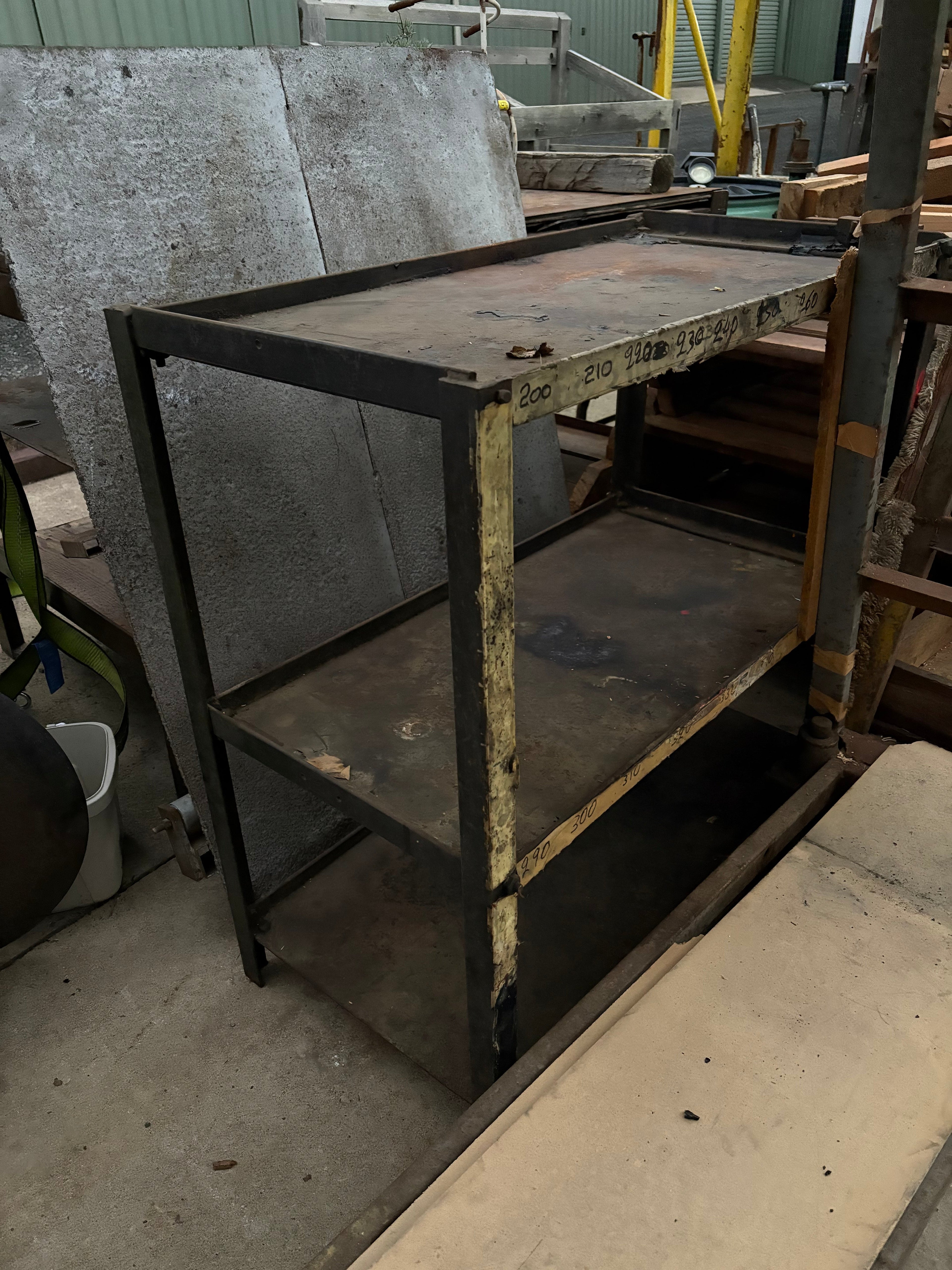 Industrial Steel Bench